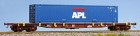32036 LS Models Container flat car with 45â€² container "APL"